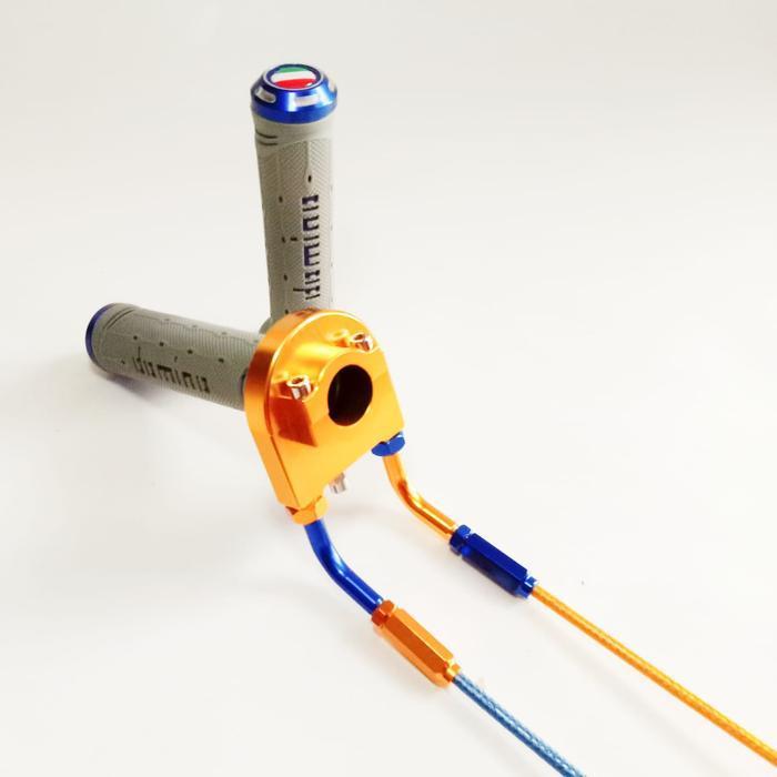 Gas Spontan 2 Kabel Sudah Termasuk 2 Kabel Pangan 190Cm + Handgrip+Saklar Untuk Universal. Cocok Unt