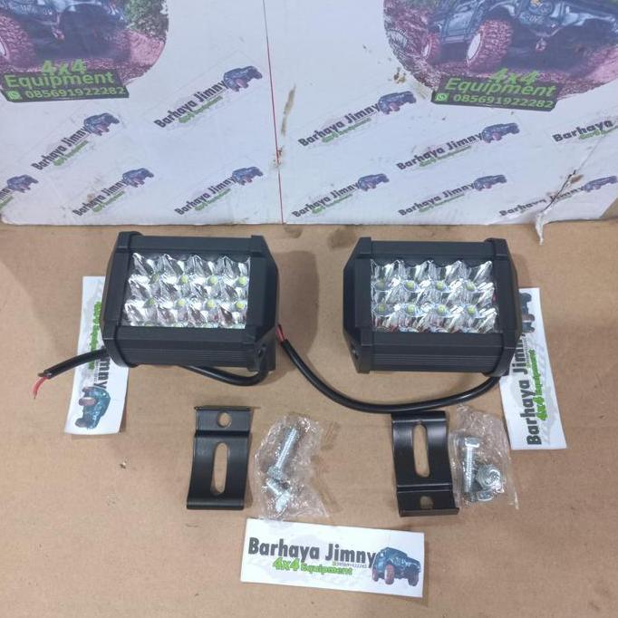 LAMPU TEMBAK OFFROAD KATANA LED SOROT 36 WATT KUNING PUTIH STROBO ASLI