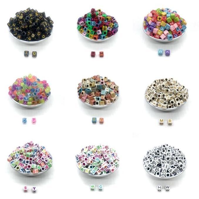 Redmegic- 450Gram Mote Manik Huruf 6X6 Kotak Persegi