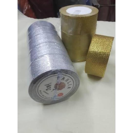 Yoiyouu- Pita Silver Dan Gold/ Pita Metalik 4 Cm