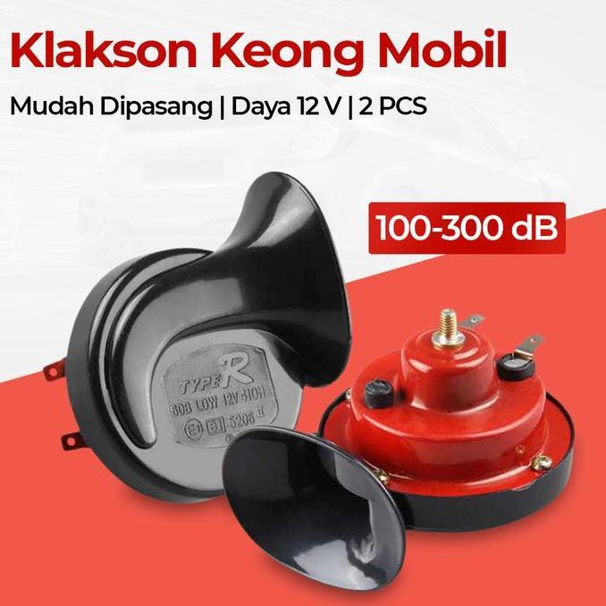 SANDGO Type R Klakson Keong Mobil Air Horn 12V 300dB 2 PCS