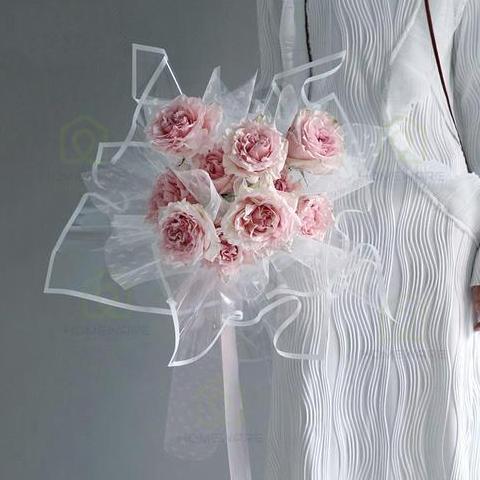 Yoiyouu- Flower Wrapping Paper/Flower Wrapping Transparant Line Color Kertas Buket