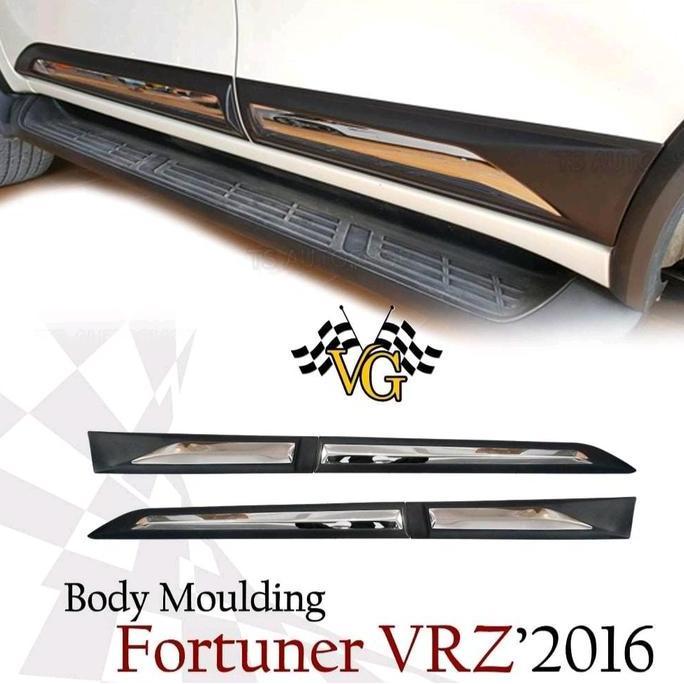 List Body Samping All New Fortuner Vrz Trd Gr 2016-2025 Side Body Moulding List Chrome