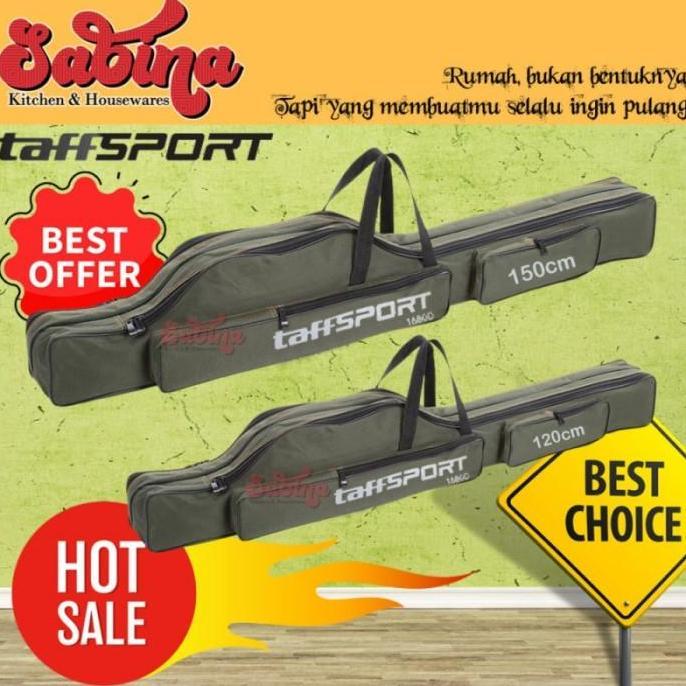 MARKVUN Tas Peralatan Memancing Pancing Joran Panjang Portable Fishing Bag