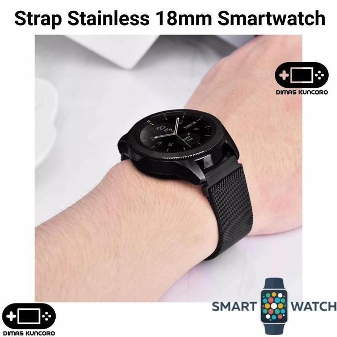 Strap Stainless 18mm tali jam tangan steel quick release fossil gen 5E 42mm