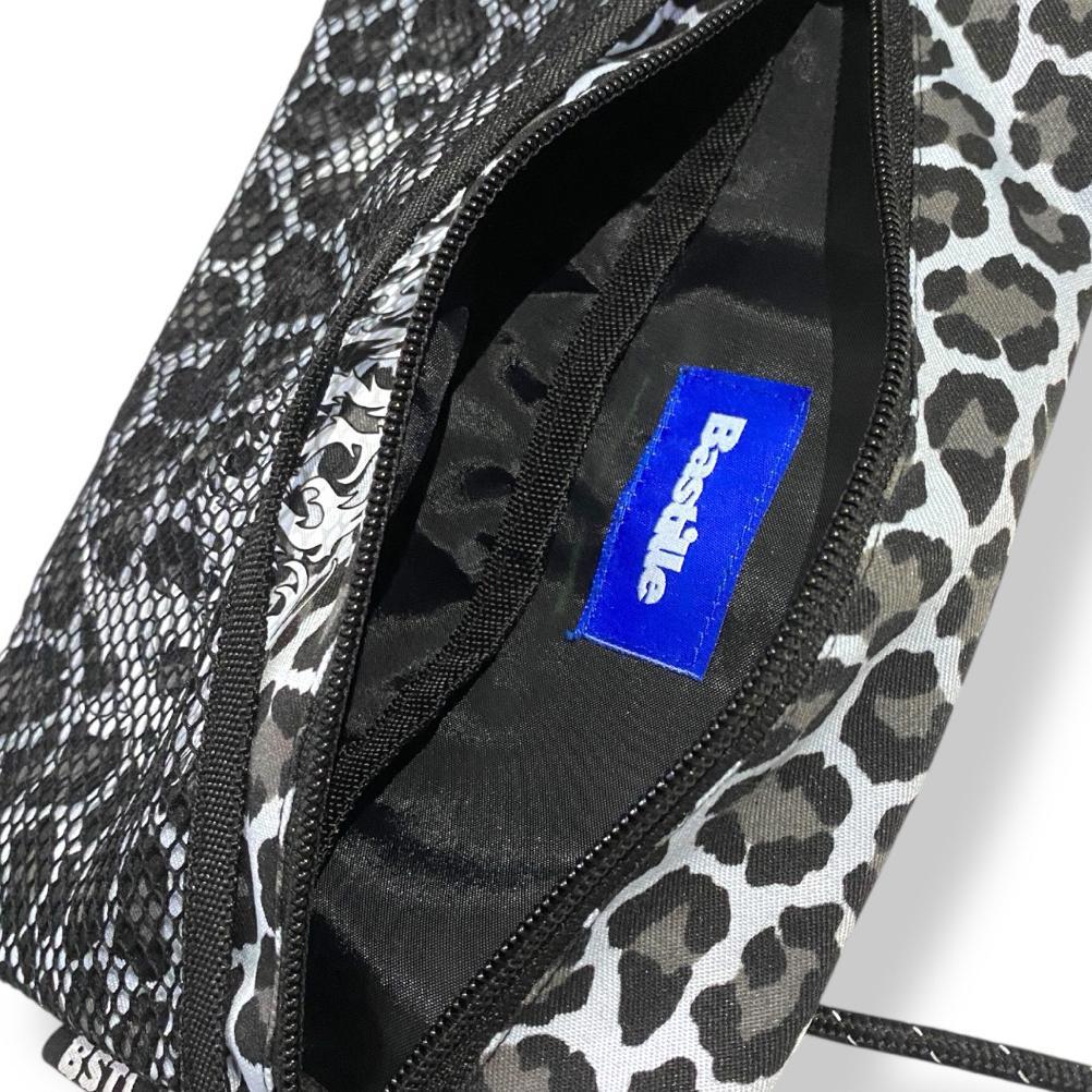 CUCI GUDANG Bastillebrand Sling bag reflektif Leopard abu | Tas selempang menyala | sling bag kalcer