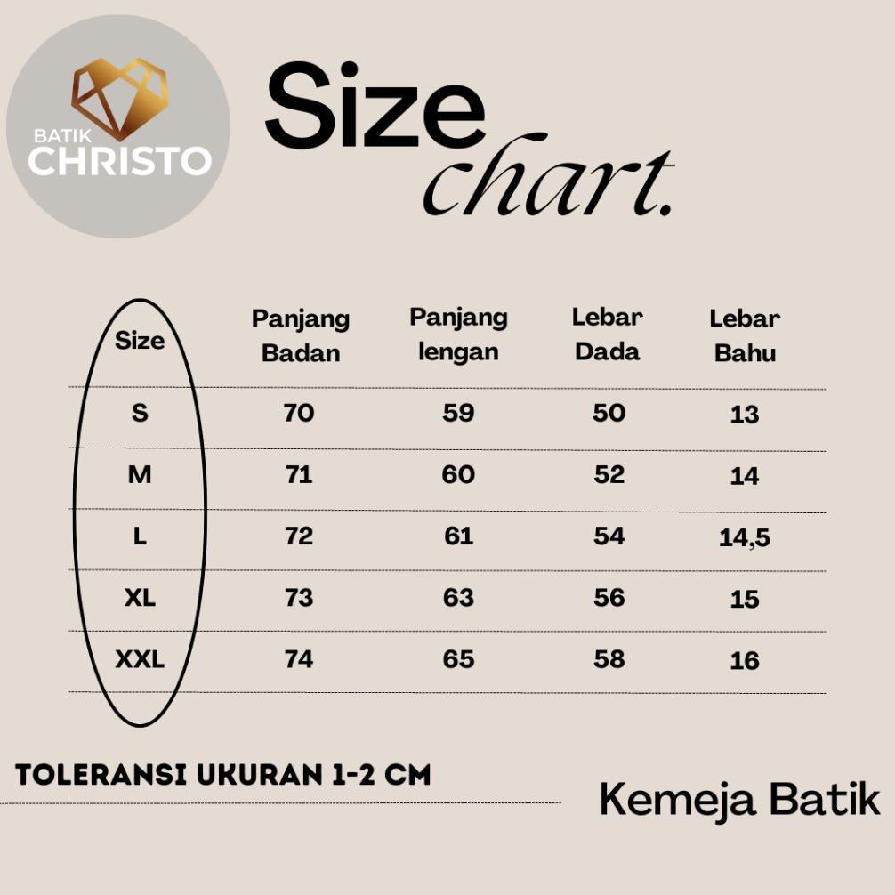 BEST SELLER KEMEJA BATIK PRIA BAJU LENGAN PANJANG SLIMFIT LAPIS FURING BATIK CHRISTO 1250 BAHAN KATU