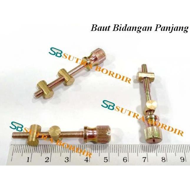 Ready baut bidangan panjang 1 set BAUT BIDANGAN PANJANG BAUT dan MUR SELONGSONG (1 SET) baut pembida