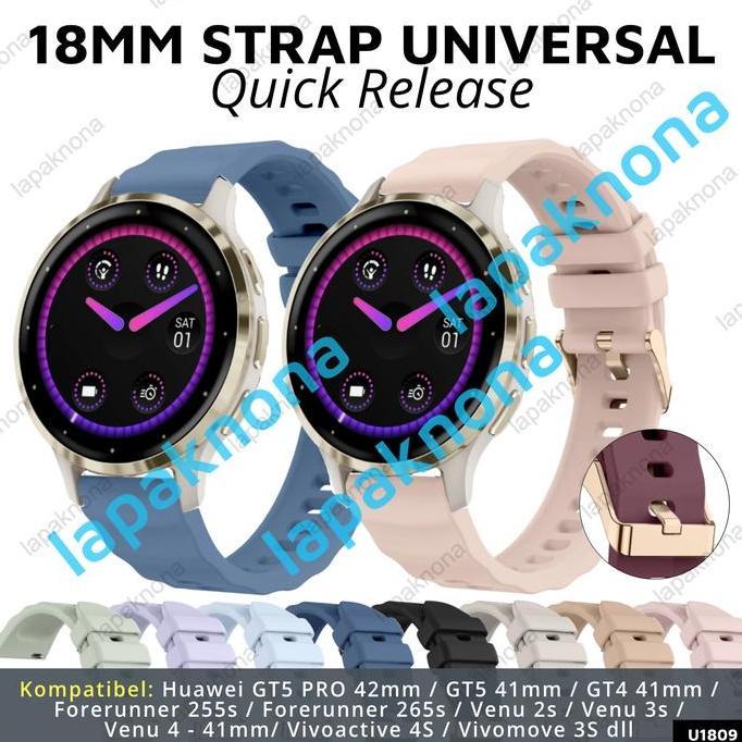 18mm Strap ROSEGOLD Garmin Venu 4 - 41mm 3s 2s / Forerunner 265s 255s Music / Vivoactive 4s Vivomove