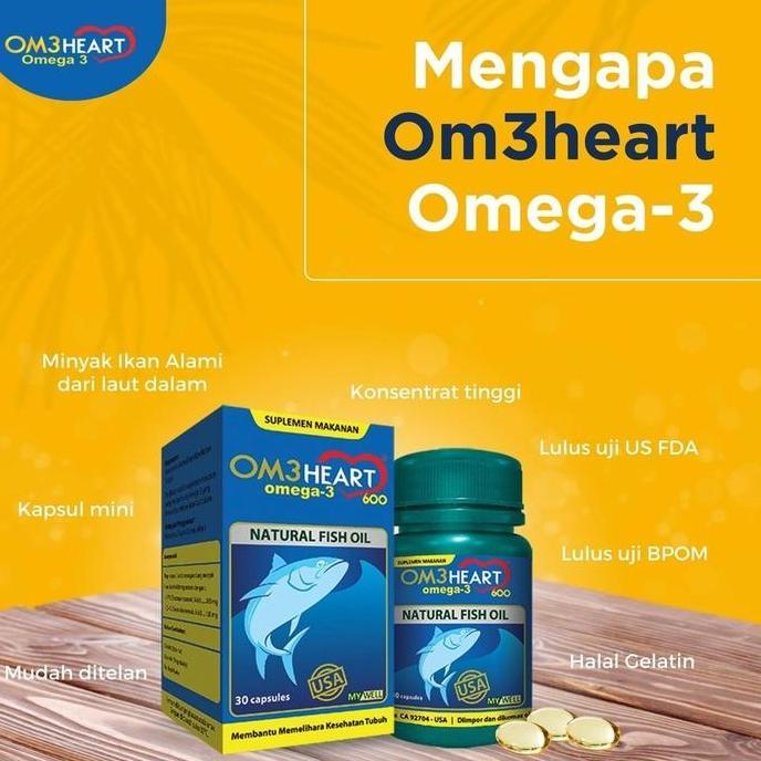 Vitbingit- Minyak Ikan Omeheart Om3Heart Omega 3 Fish Oil Halal