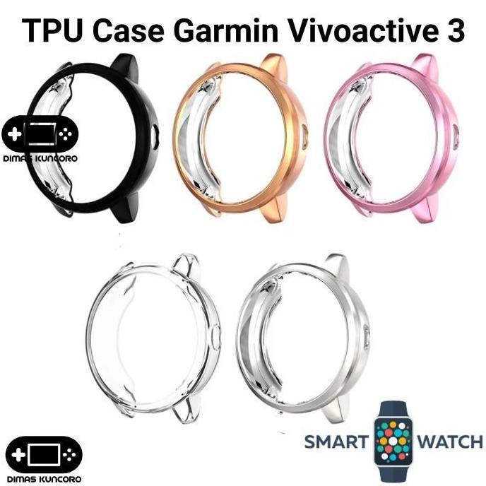 TPU Case Garmin Vivoactive 3 silicone silicon soft casing screen guard protector garmin vivoactive 3