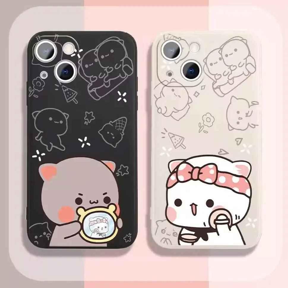 CUCI GUDANG LC101 Case Motif Couple Cat procamera Premium For All Type Hp Samsung Oppo Vivo Redmi Re