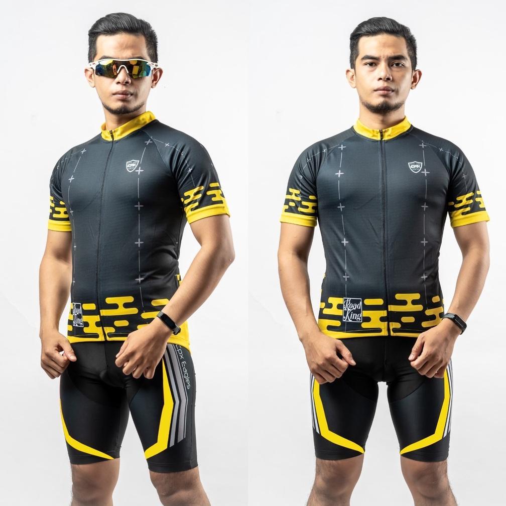 BIG SALE CPX Sport Setelan Baju Jersey Sepeda RB RoadBike Celana Gowes Padding Spon terbaik