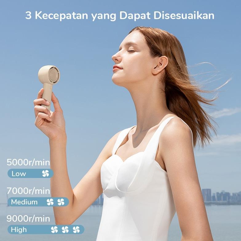 CUCI GUDANG JISULIFE Kipas Angin Mini Portable Yang di cas Handheld fan Turbo Jet Brushless Kipas Ta