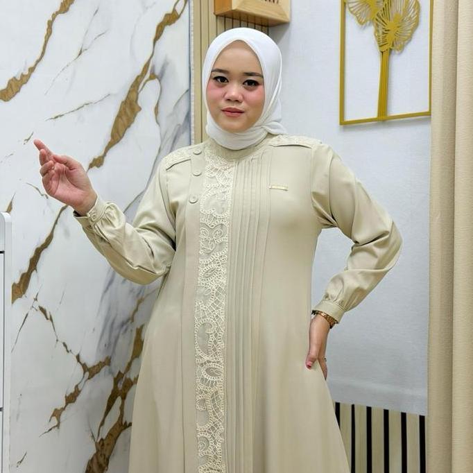 Promo Terbaru, New Arrival Gamis Standar Dan Jumbo Jasmine Rajut Impor Ld 105-115 Muslim Wanita Dres