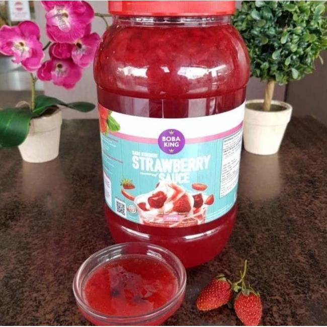 Strawberry Jam Strawberry Sauce Selai Strawberry Boba King