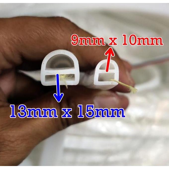 Karet selang LED alis flexible selongsong silicone tube pelindung led