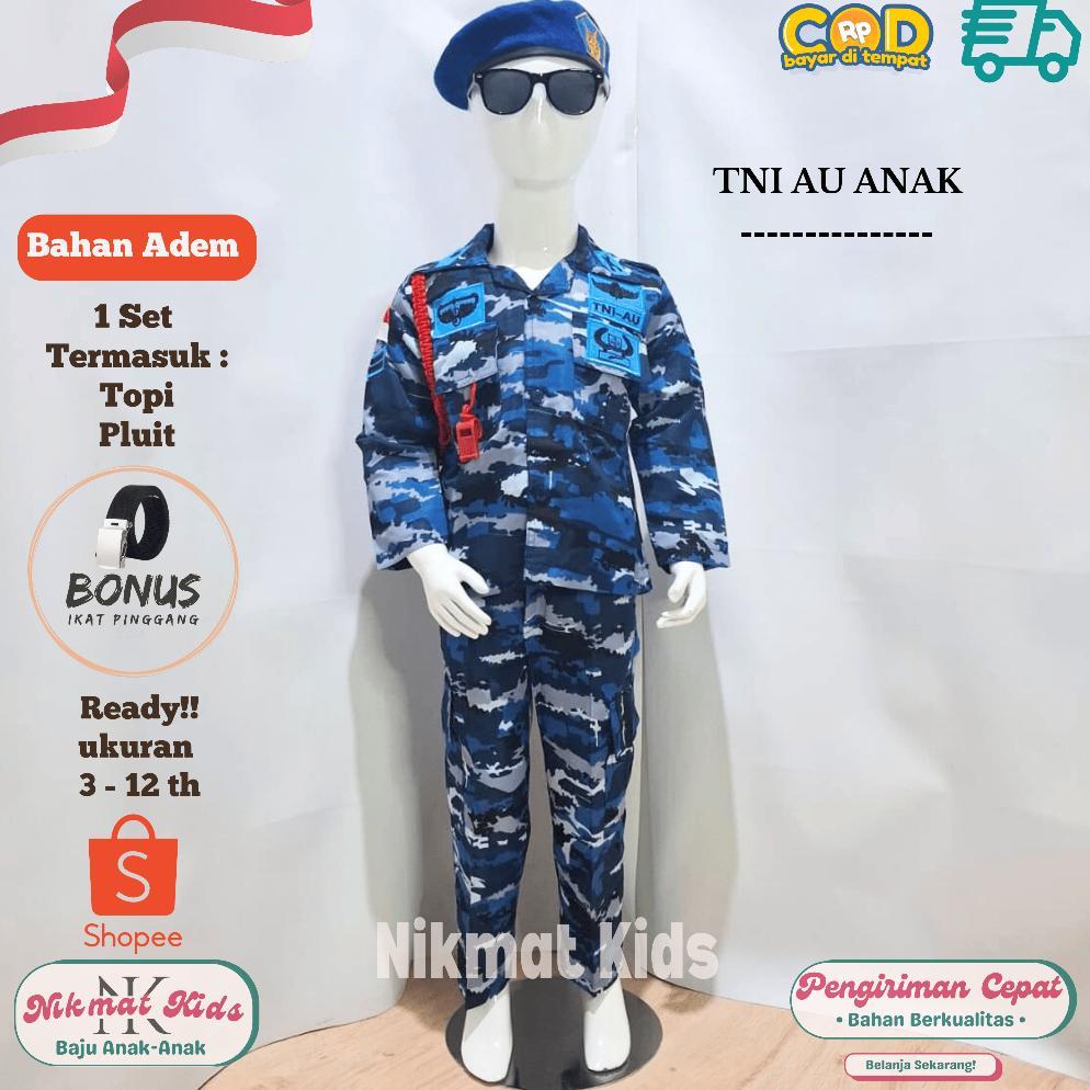 Baju tentara anak baju tni au baju profesi auri anak seragam tentara kostum tentara loreng paud tk