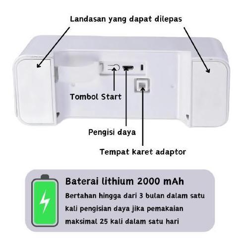 Miliki Flush Smart Sensor Toilet / Automatik Butang Indukti Toilet Flush Toilet Flush External Infre