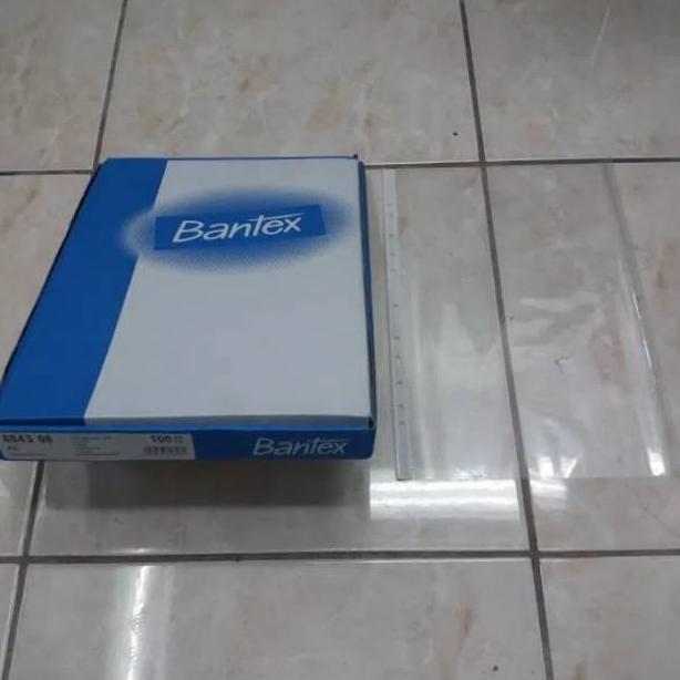 Dicdoc- Plastik Pp Pocket F4 Isi 100 Lembar Merk Bantex 8843