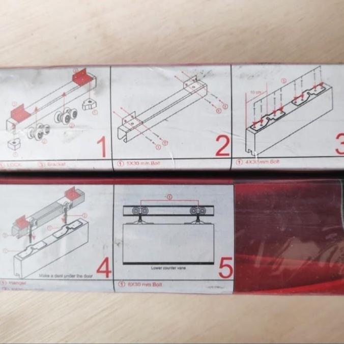 Rel pintu geser sliding rail HAMPTON geser 2m / pintu 100 cm dekson