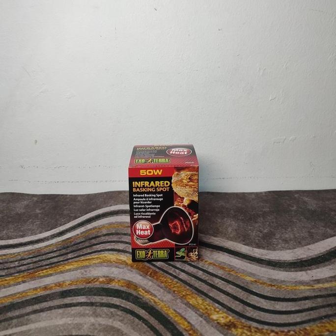 LAMPU INFRARED REPTIL PEMANAS 50 WATT EXOTERRA LAMPU INFRARED KURA
