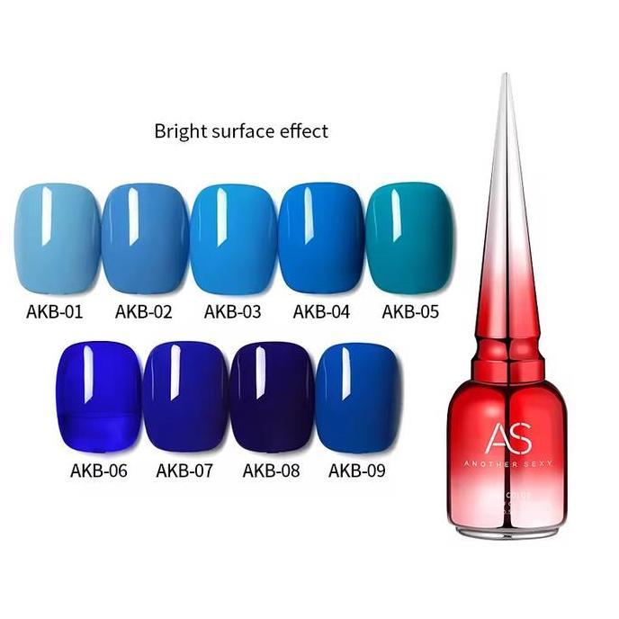 Pickme- As Nail Gel Polish Akb Klein Blue Series 15Ml Kutek Another Sexy Biru Tua Muda