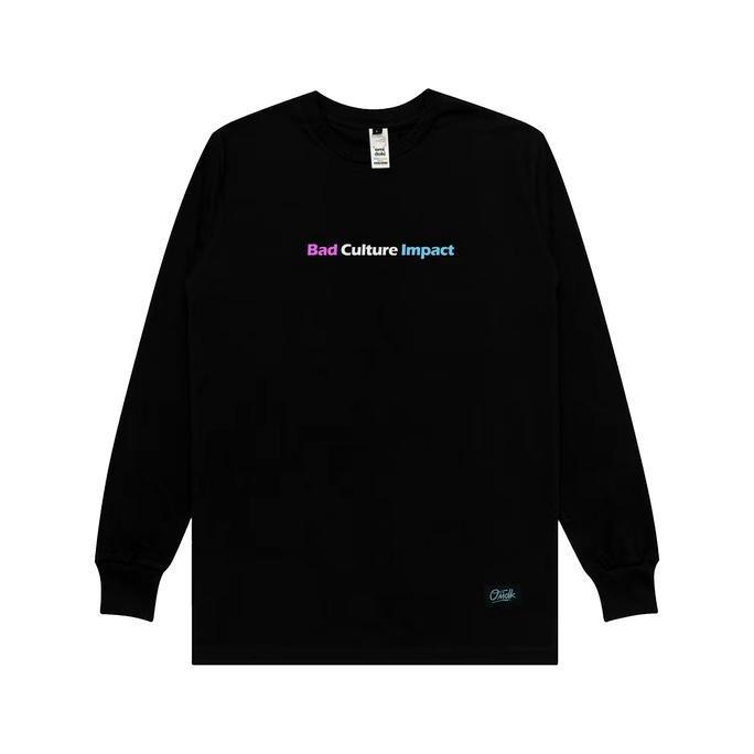 (NEW) Omidoki Tshirt Longsleeve Badu Hitam Kaos Lengan panjang Simple Combed Pria Keren Nyaman Basic