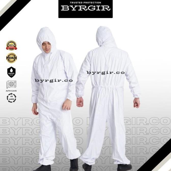 Capslock- Byrgir Hazmat Level 3 Lengkap Full Set Baju Apd Coverall Bisa Dicuci