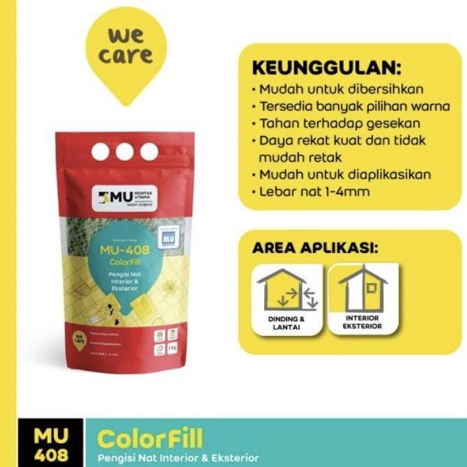 MU NAT KERAMIK | PENGISI NAT MU408 MU 408 SUPER WHITE