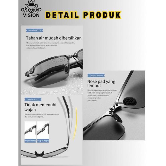 Mixfit- Kacamata Polarized Original Photocromic Cod