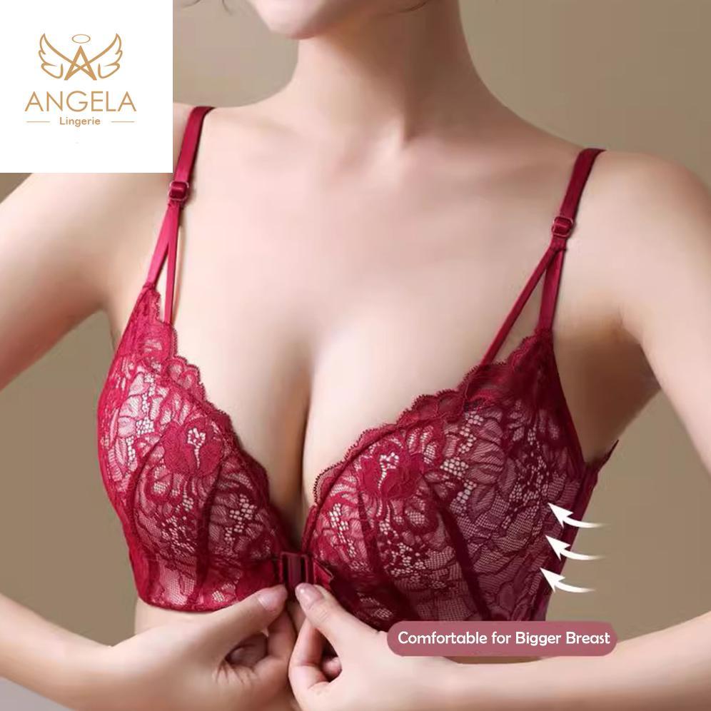 JAPAN Lidya Bra BH JUMBO Big SIZE 36 - 42 Ukuran Besar Bukaan Depan Push Up Tanpa Kawat Wanita Bikin