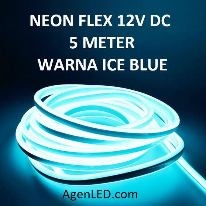 Lampu Neon Flex Led 12V Dc Neonflex 12 V Volt Sign 12Volt Ice Blue Icy
