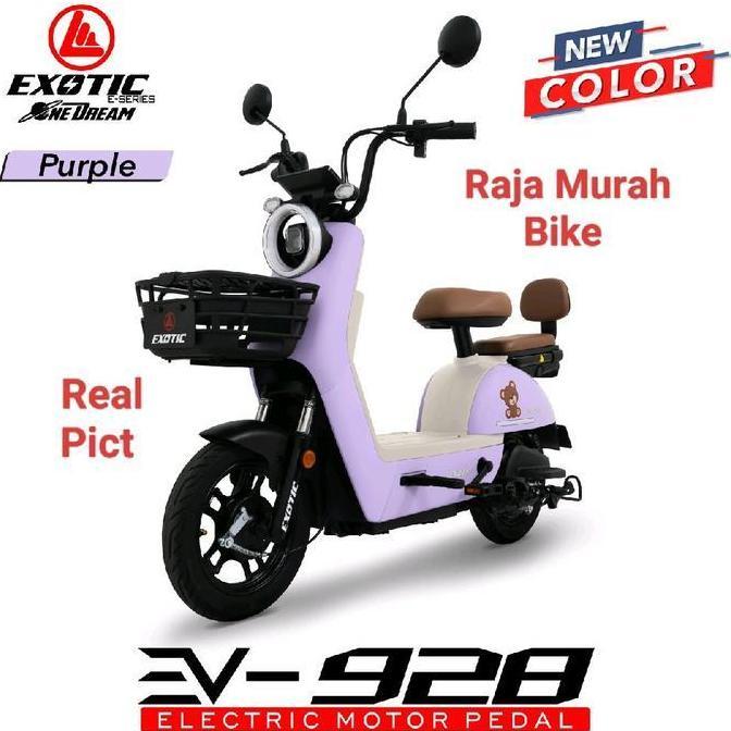 Terlaris Sepeda Listrik E Bike Exotic Ev-928 Terbaru Garansi Resmi By Pacific Sepeda Listrik Exotic 