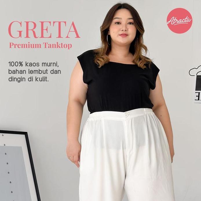 Ready ATRACTIV TankTop Wanita Kaos Jumbo Fit LD150 TankTop Kaos Jumbo LD120 LD130 LD142 TankTop Kaos