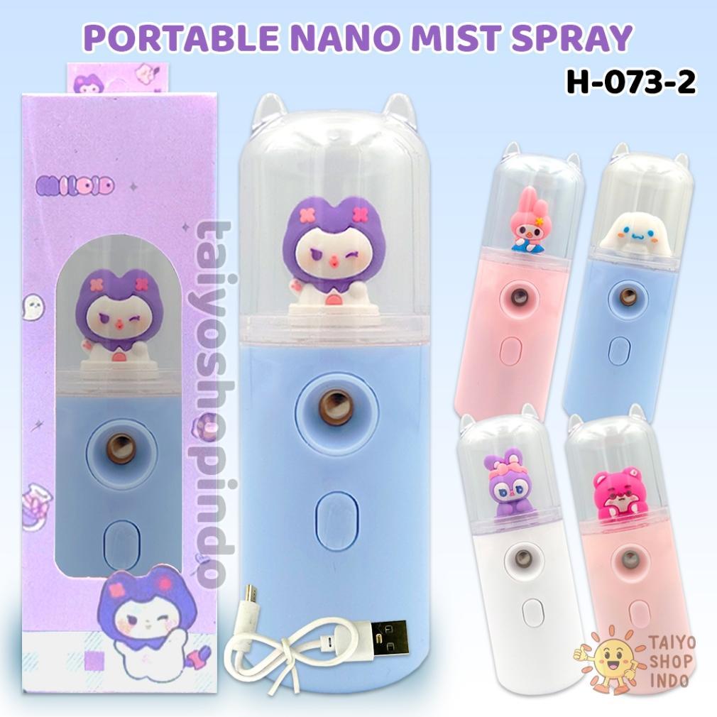 Cuci Gudang Taiyo Portable Nano Mist Spray Mini Karakter Usb Charge Pelembab Kulit Semprotan Kabut P