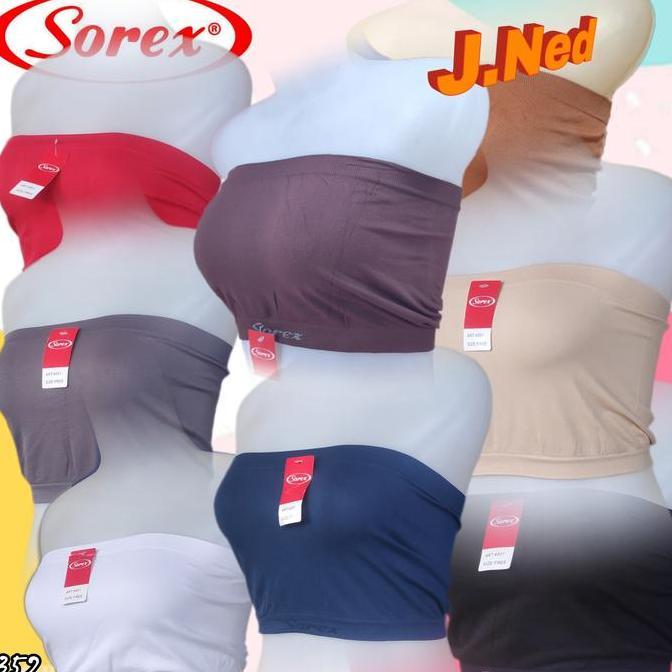 Ready J352 Sorex Kemben Crop Top Atasan Wanita Tanpa Tali All Size Multi Color