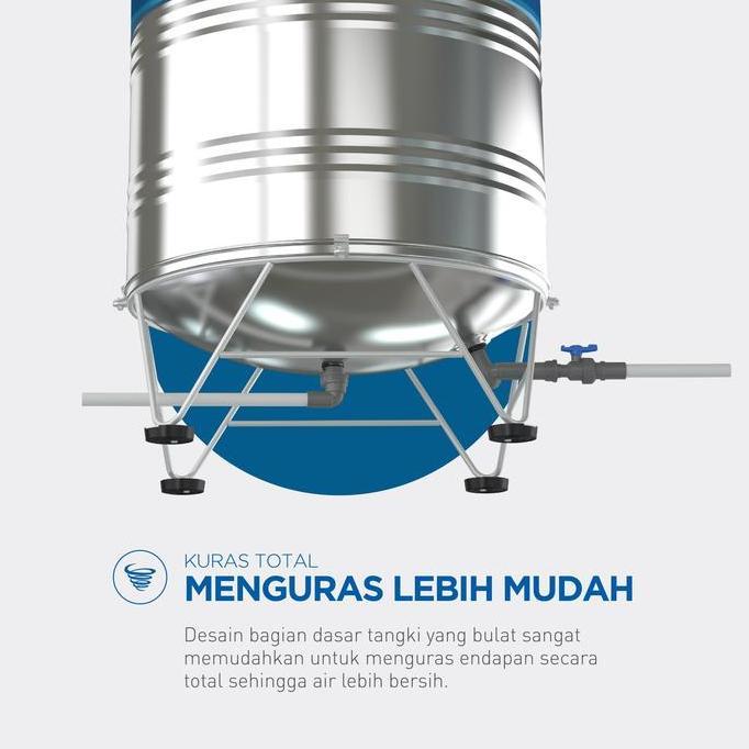 Spesial Tangki Air / Tandon / Toren Stainless Penguin 1500 Liter - Tbsk 1500
