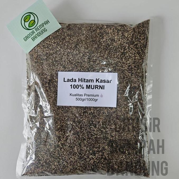 Lada Hitam Bubuk Kasar Murni / Rempah / Kualitas Terbaik
