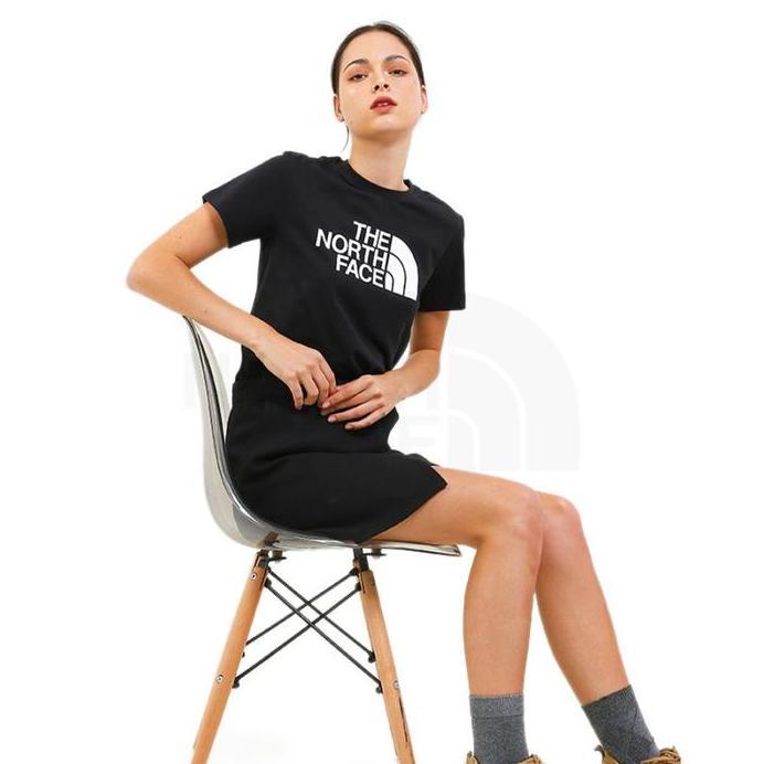 Ready Kaos The North Face Women Half Dome Short Sleeve Tee Cotton Original TNF Black Hitam