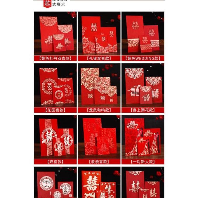 Sandto- Angpao Wedding / Amplop Merah Angpau Nikah Pernikahan