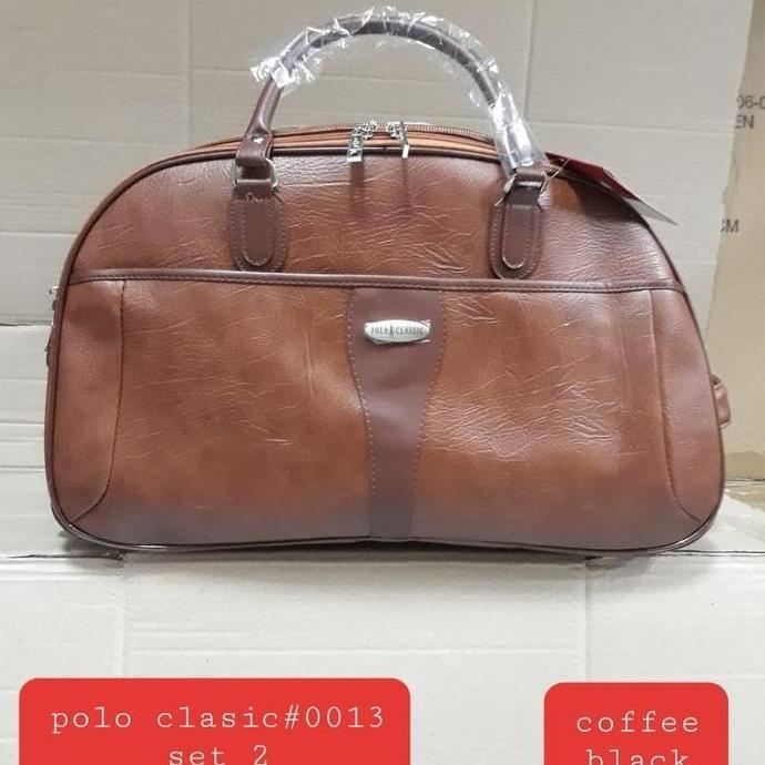 TAS KOPER CABIN TRAVEL BAG TROLY POLO CLASSIC RODA MEDIUM ORIGINAL (M)