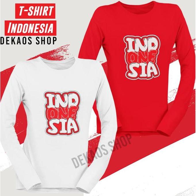 Ready KAOS 17 AGUSTUS 2025 LENGAN PANJANG HIJAB KAOS MERAH PUTIH AGUSTUSAN 2025 LENGAN PANJANG KAOS 