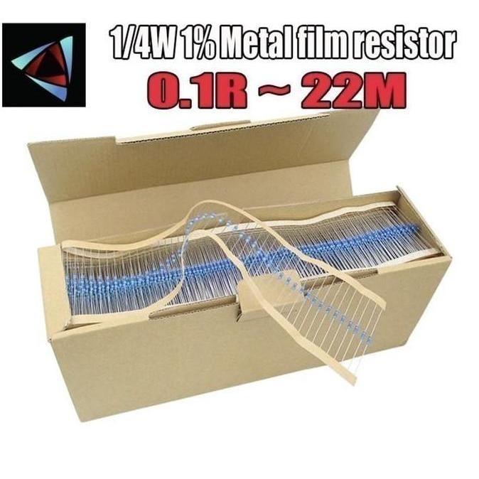 5000pcs Resistor 4.7M metal film 4.7 M Mega ohm 1% 1/4W 4M7 DIP terlaris
