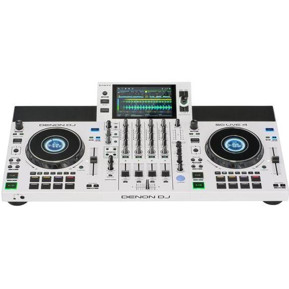 DENON DJ SC LIVE 4 4-DECK STANDALONE DJ CONTROLLER WHITE BMJ