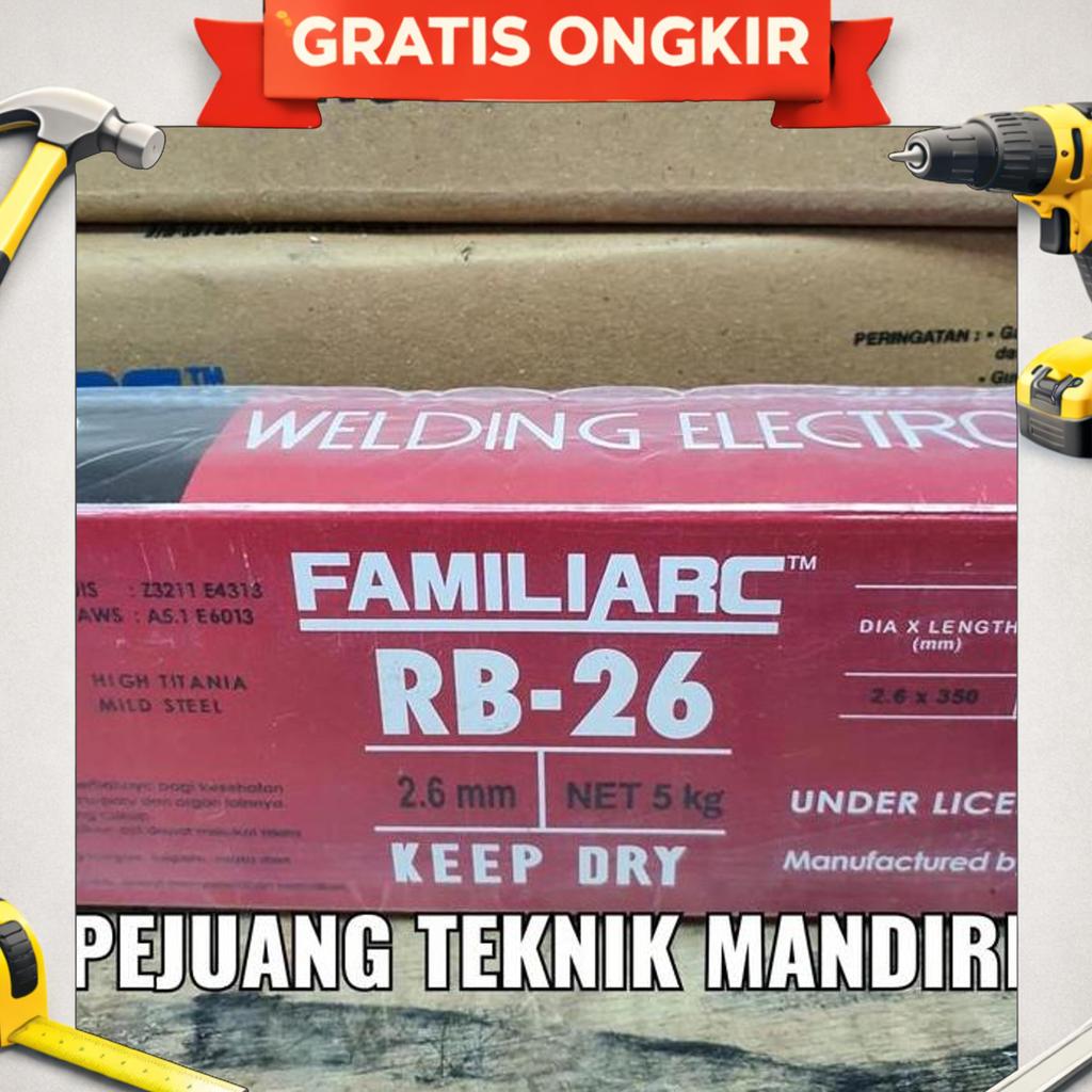 Kawat Las Kobe Rb26 2.6Mm / Kawat Las Besi Kobe Rb-26 2.6Mm