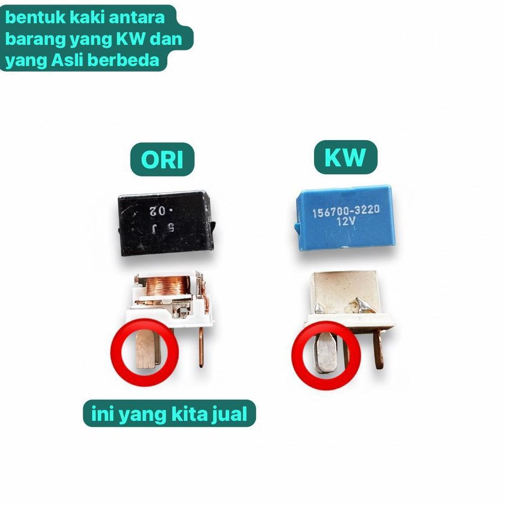 RELAY DENSO KAKI 4 KECIL 12VOLT ORIGINAL DENSO MADE IN THAILAND BERAT 13gram