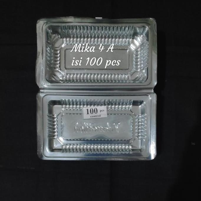Pecfd- Mika Plastik/Mika Kue/Tempat Kue Plastik 3A / 4A / 5A/ 6A (Isi 100Pcs)