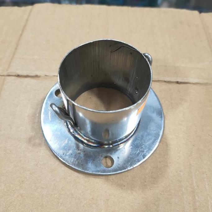 adaptor knalpot silencer standar satria fu 50 mm supra x 125 stainlles
