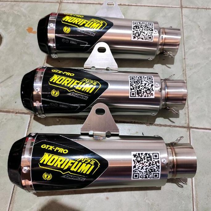 Slincer knalpot Norifumi gtx pro untuk motor Crf 150l Klx 150 Dtracker 150 vixion satria fu R15 Cbr 
